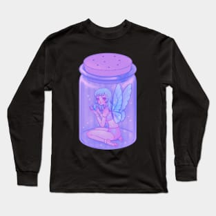 Butterfly, Fairy, Bottle, Anime, Digital Painting Long Sleeve T-Shirt